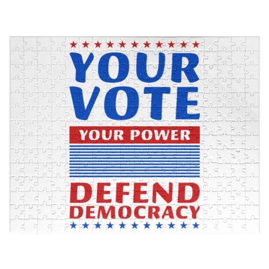 Your Vote, Your Power - Defend Democracy -Election Jigsaw Puzzles