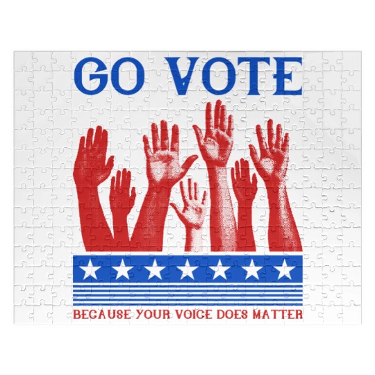 Go Vote Because Your Voice Does Matter - Election Jigsaw Puzzles