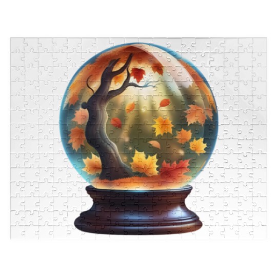 Autumn crystal ball. Jigsaw Puzzles
