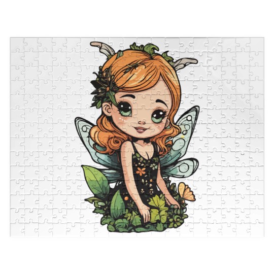 Blooming forest fairy - Sweet nature spirit Jigsaw Puzzles