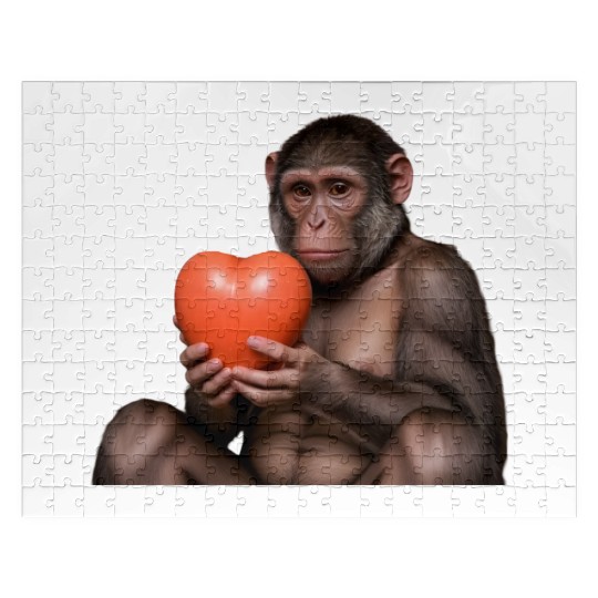 Monkey love you Jigsaw Puzzles
