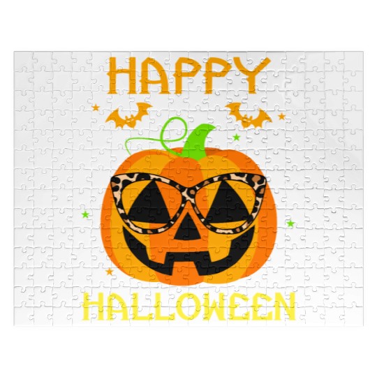 Trick Or Treat Happy Halloween Funny Pumpkin 2024 Jigsaw Puzzles