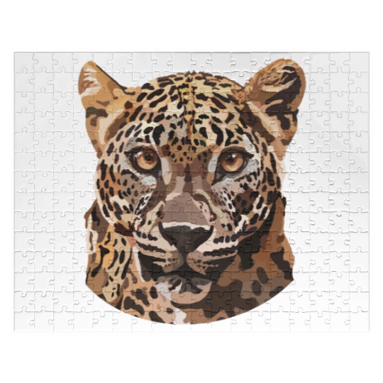 African Leopard poster Jigsaw Puzzles