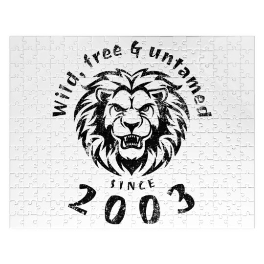 21st birthday Wild, free & untamed since 2003 Jigsaw Puzzles