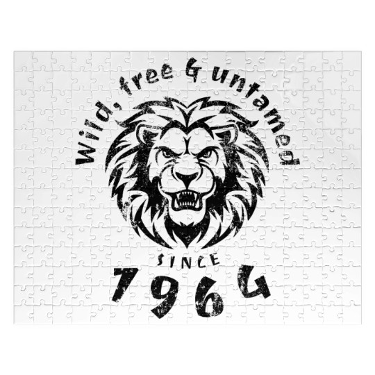 60th birthday Wild, free & untamed since 1964 Jigsaw Puzzles