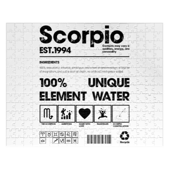 Scorpio zodiac 1994 Jigsaw Puzzles