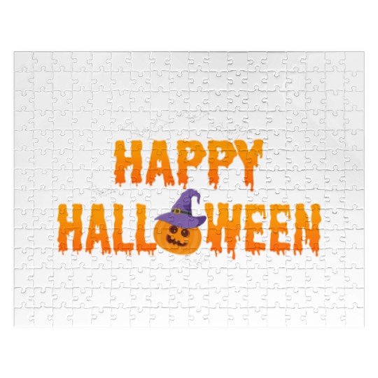 Trick Or Treat Happy Halloween Costume Ghost Scary Jigsaw Puzzles