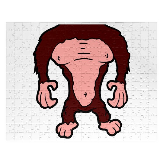 Funny Gorilla Body Without Head Halloween Cost Jigsaw Puzzles