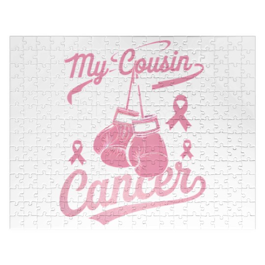 My Cousin Beat Cancer Breast Cancer Awareness Jigsaw Puzzles