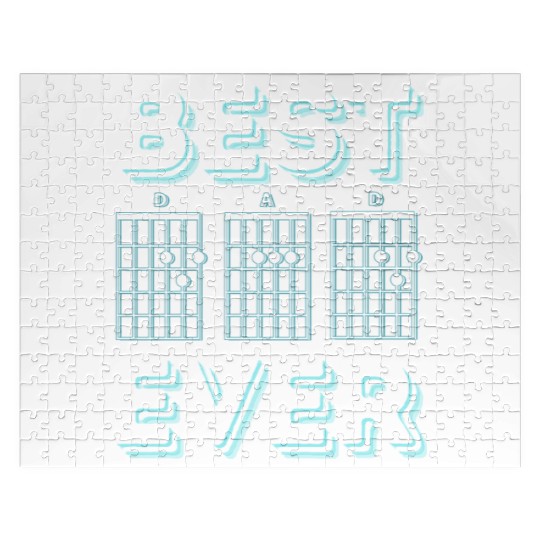 Best Dad Ever Guitar Notes Jigsaw Puzzles