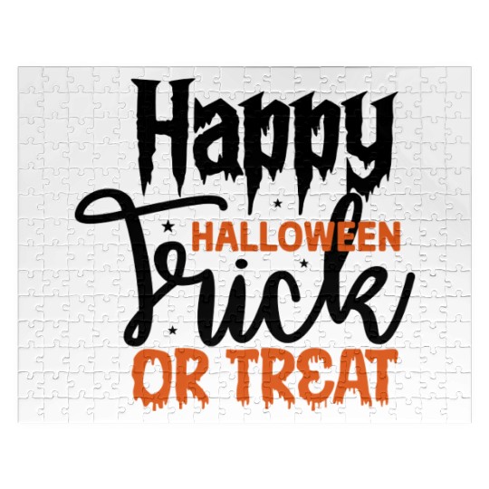 Happy Halloween Trick Or Treat Jigsaw Puzzles