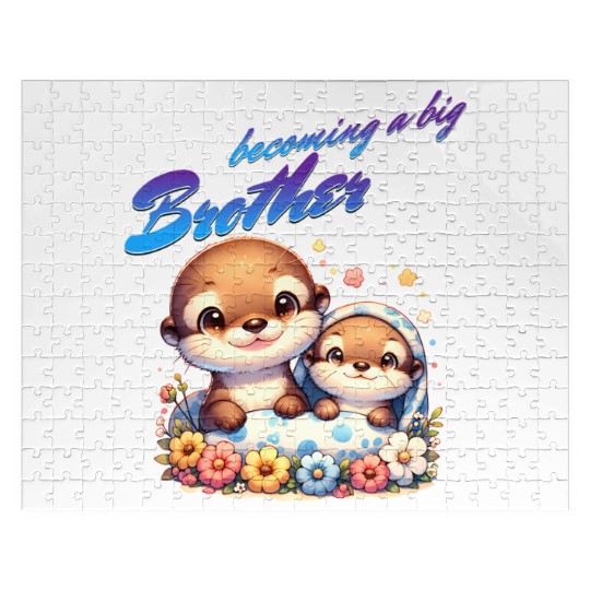 Soon I'll Be A Big Brother, Sweet Otter Brother Jigsaw Puzzles