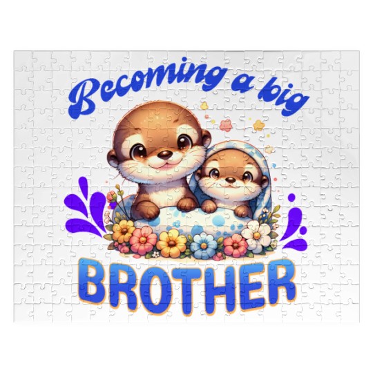 Soon I'll Be A Big Brother, Sweet Otter Brother Jigsaw Puzzles
