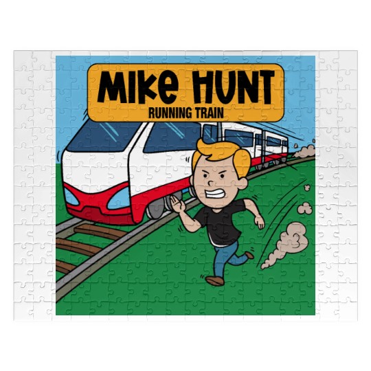 Mike Hunt Running Train Jigsaw Puzzles