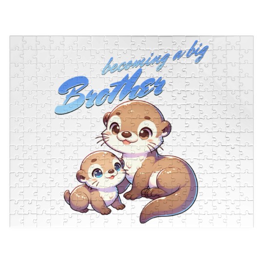 Soon I'll Be A Big Brother, Sweet Otter Brother Jigsaw Puzzles