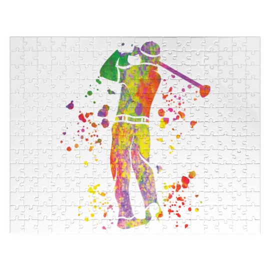 Golfer Colorsplash Kids Miniature Golf Jigsaw Puzzles