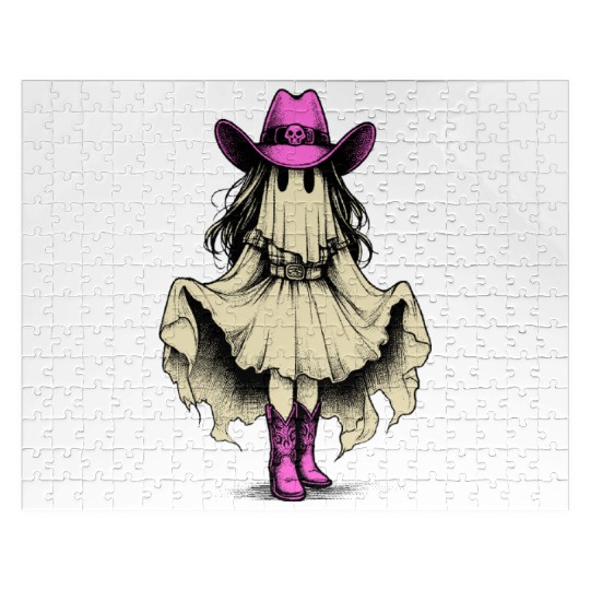 Ghost Cowgirl Western Y2k Jigsaw Puzzles
