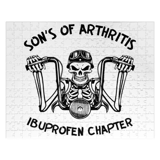 Sons Of Arthritis Biker LIKE US ON FACEBOOK Jigsaw Puzzles