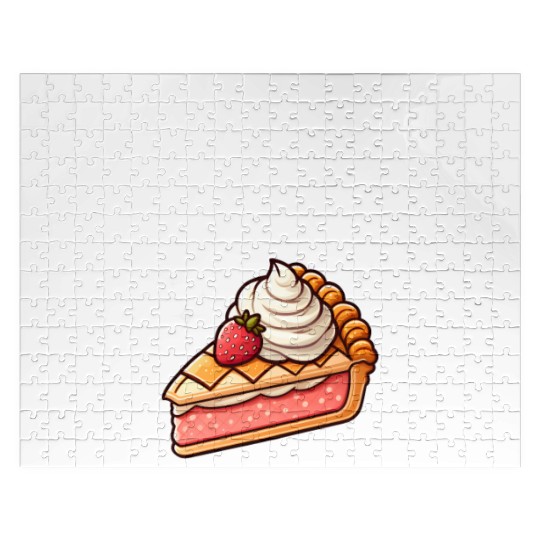 Sweet Heart Strawberry Cherry Pie Delight Jigsaw Puzzles