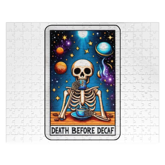 Tarot Card Collection - Death Before Decaf Jigsaw Puzzles