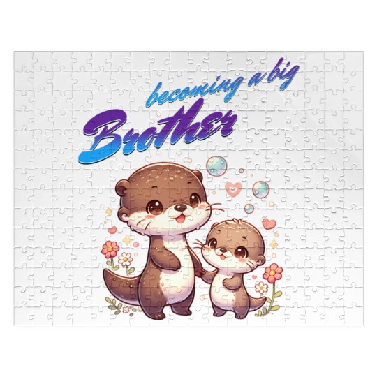 Soon I'll Be A Big Brother, Sweet Otter Brother Jigsaw Puzzles