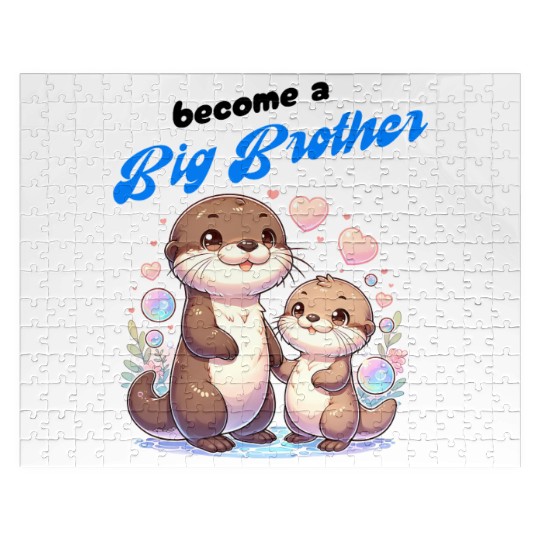 Soon I'll Be A Big Brother, Sweet Otter Brother Jigsaw Puzzles
