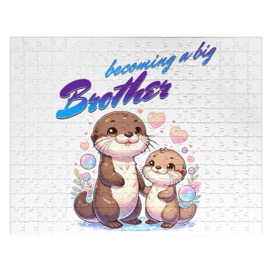 Soon I'll Be A Big Brother, Sweet Otter Brother Jigsaw Puzzles