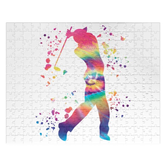 Golfer Colorsplash Kids Miniature Golf Jigsaw Puzzles