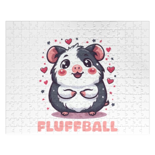 Guinea Pig My Best Friend Is A Wheeking Fluffball Jigsaw Puzzles