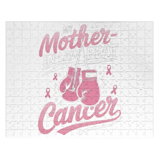 My Mother-In-Law Beat Cancer Breast Cancer Jigsaw Puzzles