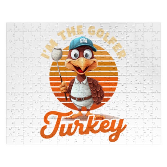 Thanksgiving Golf I'm The Golfer Turkey Jigsaw Puzzles