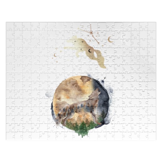 Wolf Moon Magic Jigsaw Puzzles