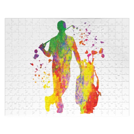 Golfer Colorsplash Kids Miniature Golf Jigsaw Puzzles