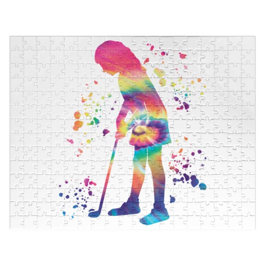 Golfer Colorsplash Kids Miniature Golf Jigsaw Puzzles
