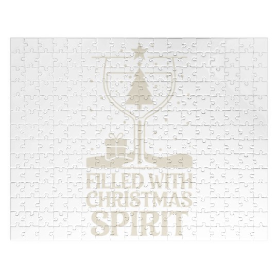 Filled With Christmas Spirit Festive Holiday Cheer Jigsaw Puzzles