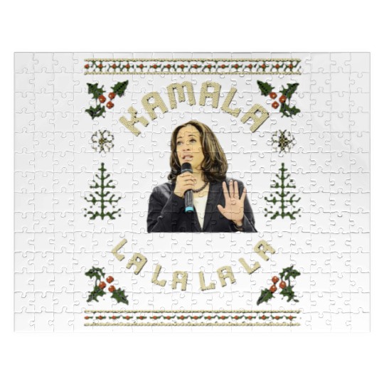 Kamala Harris singing Christmas Carol Jigsaw Puzzles