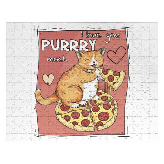 I Love You Purrry Much Jigsaw Puzzles