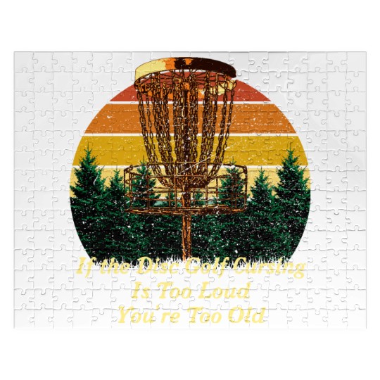 Disc Golf Cursing Is Too Loud Funny Dad Jokes Humo Jigsaw Puzzles