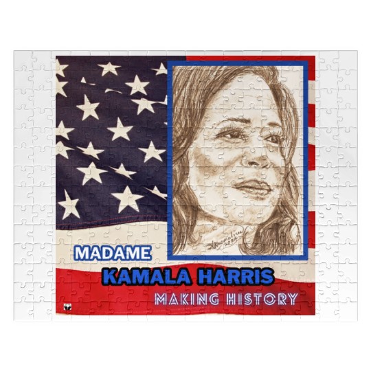 Kamala Harris-Making History-You Are Too. Jigsaw Puzzles