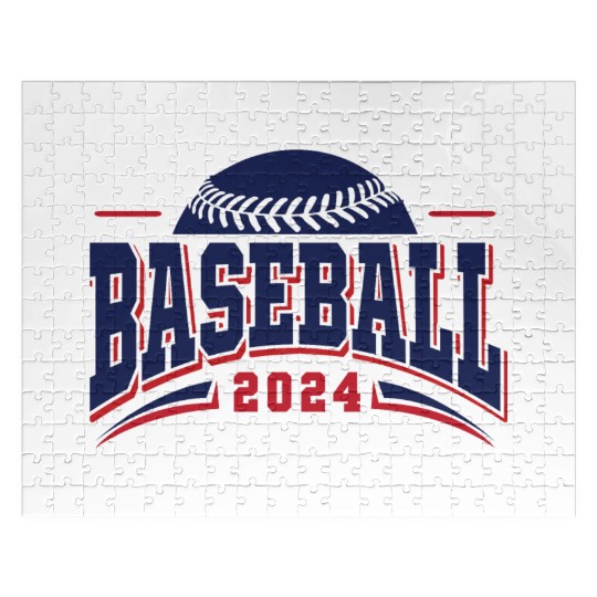 Retro Game Day Vintage San Diego Baseball Jigsaw Puzzles