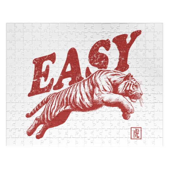 Vintage Tiger Throwback Design For Men Women Kids Jigsaw Puzzles