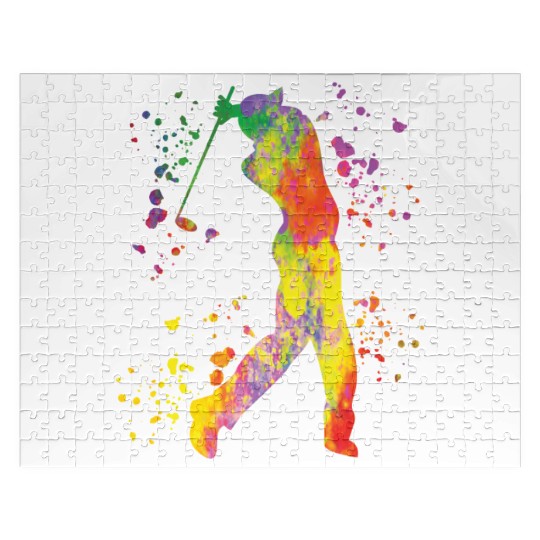 Golfer Colorsplash Kids Miniature Golf Jigsaw Puzzles