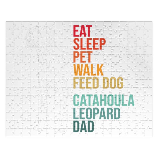 Funny Dog Owner Humor Catahoula Leopard Dog Jigsaw Puzzles