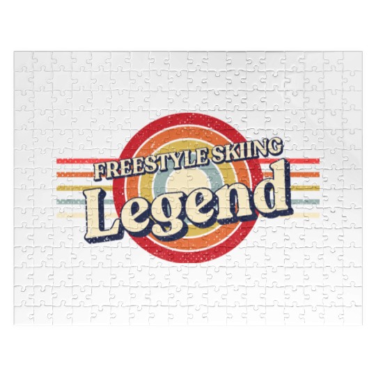 Freestyle Skiing Legend Winter Sports Funny Freest Jigsaw Puzzles