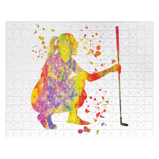 Golfer Colorsplash Kids Miniature Golf Jigsaw Puzzles