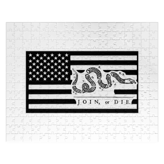 Join Or Die Flag 1776 LIKE US ON FACEBOOK # Jigsaw Puzzles