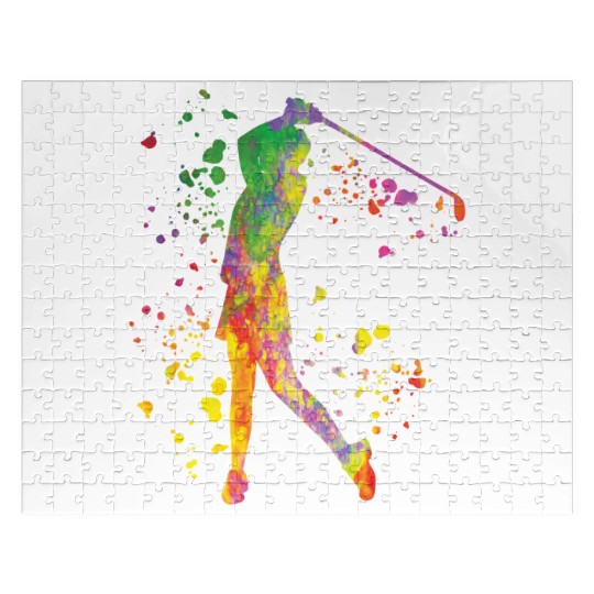 Golfer Colorsplash Kids Miniature Golf Jigsaw Puzzles