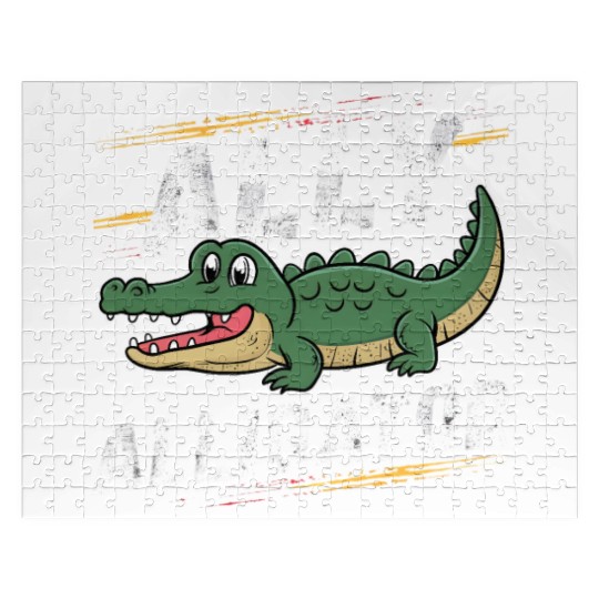 Funny Reptile Pride Month LGBT Ally Cute Alligator Jigsaw Puzzles