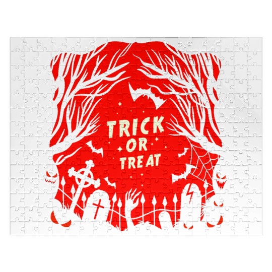 Trick or Treat Graveyard Jigsaw Puzzles