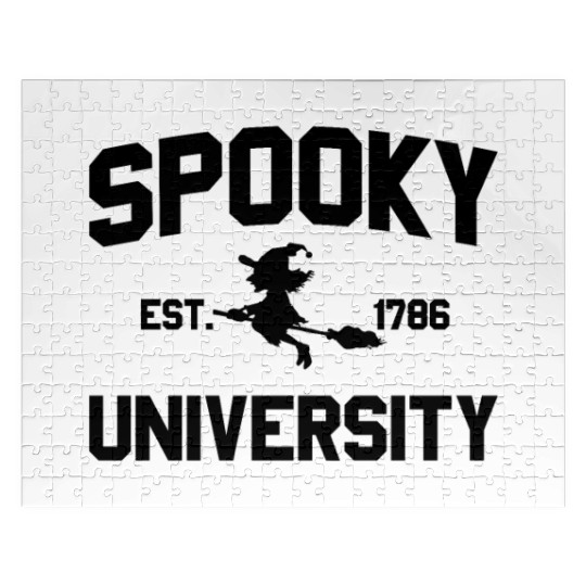Spooky University Established 1786 Witch U Spookys Jigsaw Puzzles